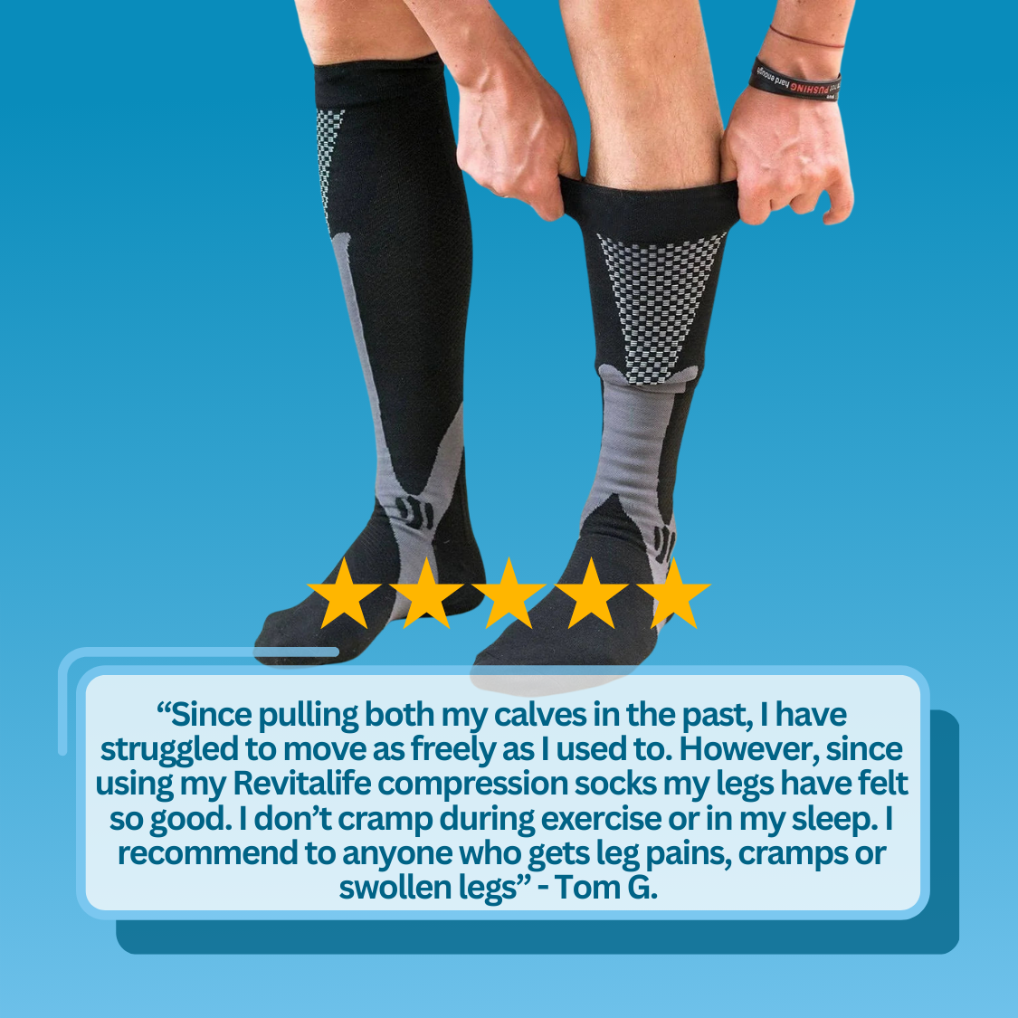 RevitaLife Advanced Compression Socks | Foot and Leg Pain Relief